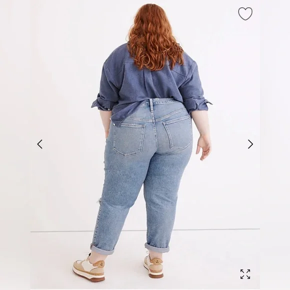 Madewell The Plus Girljean in Cadell Wash: Ripped Edition size 22 - Picture 2 of 7